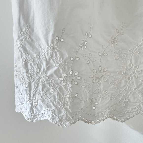 Uniqlo White Cotton Eyelet Midi Skirt - Picture 12 of 16